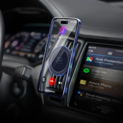 Uchwyt magnetyczny MagSafe 3MK MagHolder do kratki wentylacyjnej czarny/black