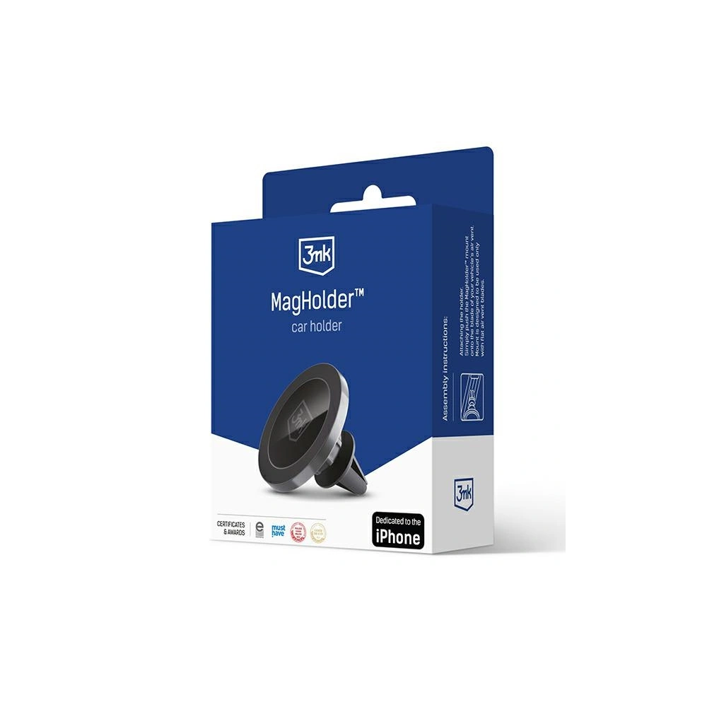 Hurtownia GSM - Uchytník magnetický MagSafe 3MK MagHolder do mřížky ventilace černý/black - 3MK4727 - {ean13} - Hurt