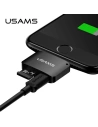 Hurtownia GSM - Adapter USAMS US-SJ176 2w1 microUSB-Lightning + cititor de carduri SD negru/black - USA920 - {ean13} - Hurt