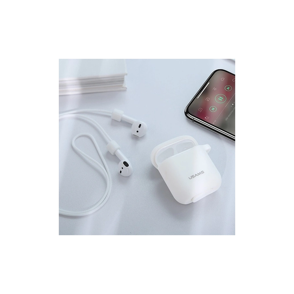 Hurtownia GSM - Etui USAMS US-BH423 Silicon Apple AirPods bílý/white - USA922 - {ean13} - Hurt