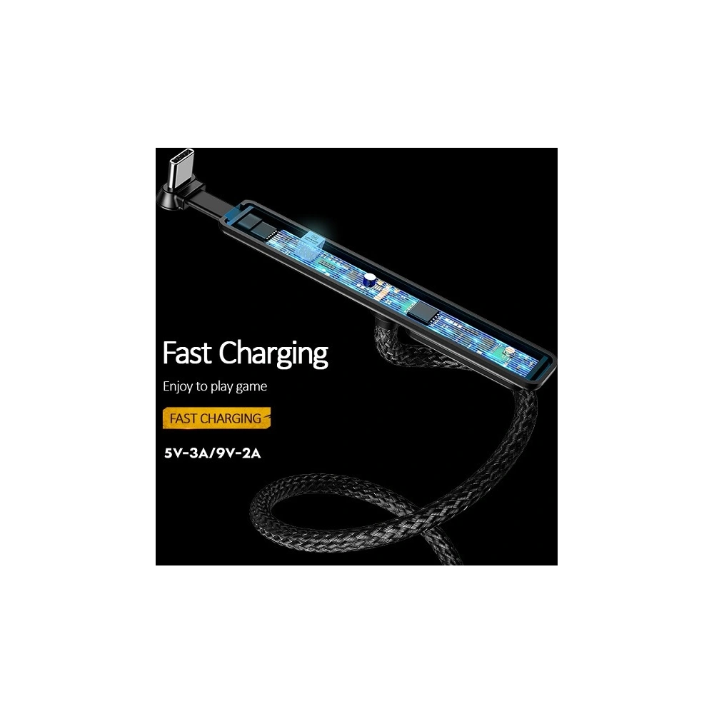 Hurtownia GSM - Kabel USAMS US-SJ279 Gaming U9 USB-A/USB-C 1,5m 2A/3A černý/black - USA925 - {ean13} - Hurt