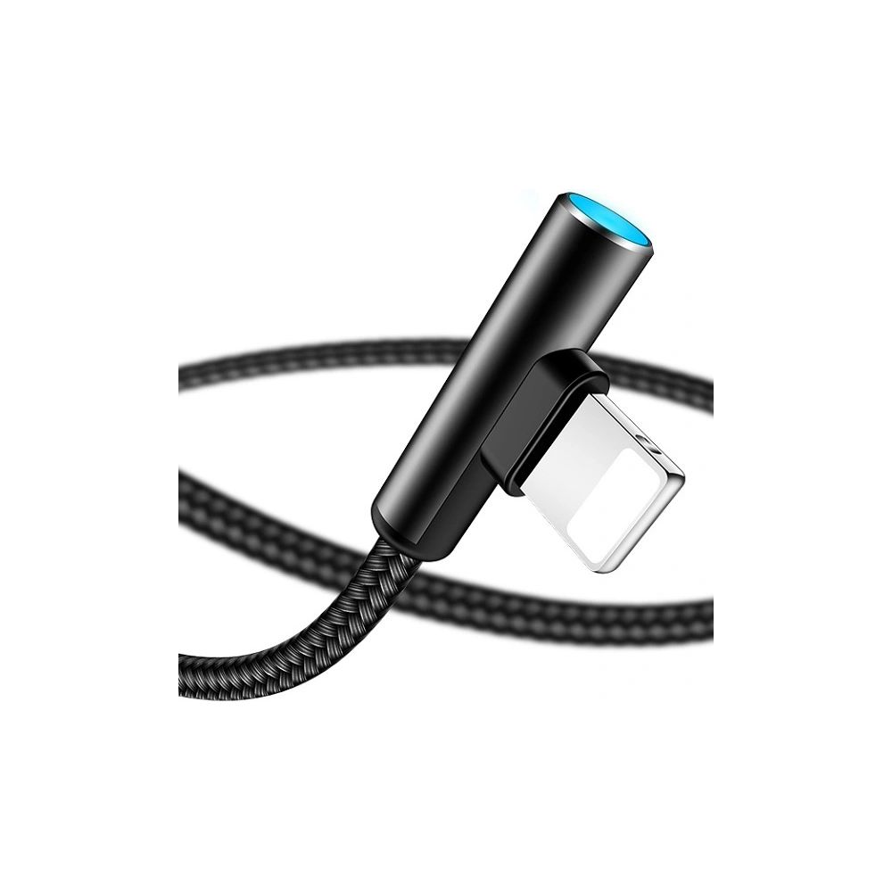Hurtownia GSM - Cablul unghiular USAMS US-SJ260 U15 2A 1,2m USB-A/Lightning negru/black - USA928 - {ean13} - Hurt