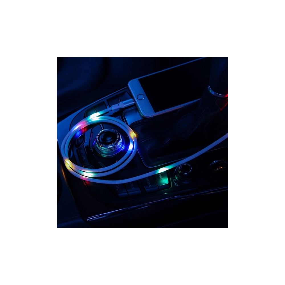 Hurtownia GSM - USAMS US-SJ288 U16 Kábel Hangerőszabályzó LED USB-A/microUSB 2A 1m fekete - USA929 - {ean13} - Hurt