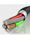 Hurtownia GSM - Kabel USAMS US-SJ288 U16 Volume Control LED USB-A/microUSB 2A 1m czarny/black - USA929 - {ean13} - Hurt
