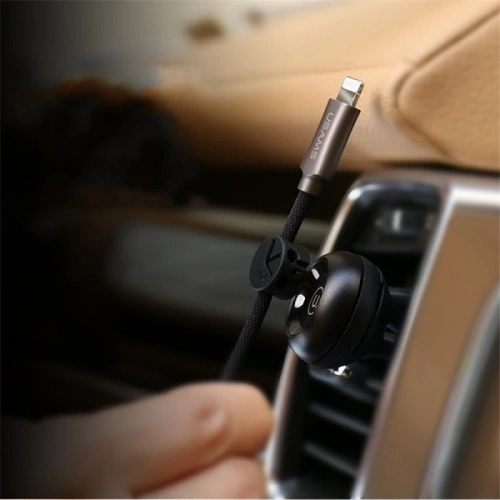 Uchwyt magnetyczny samochodowy na kabel USAMS US-ZB019 Air Vent czarny/black