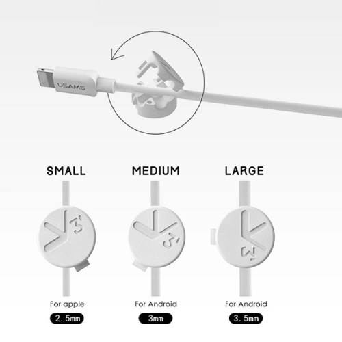 Uchwyt magnetyczny samochodowy na kabel USAMS US-ZB019 Air Vent czarny/black