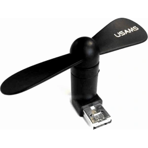 Wholesale USAMS US-ZB021 Fan 2in1 USB-A/microUSB black - USA933 - {ean13} - Hurt