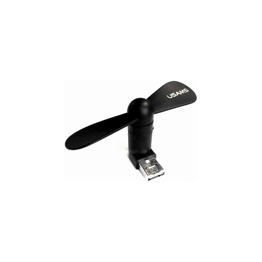 Hurtownia GSM - Ventilator USAMS US-ZB021 2in1 USB-A/microUSB negru/black - USA933 - {ean13} - Hurt