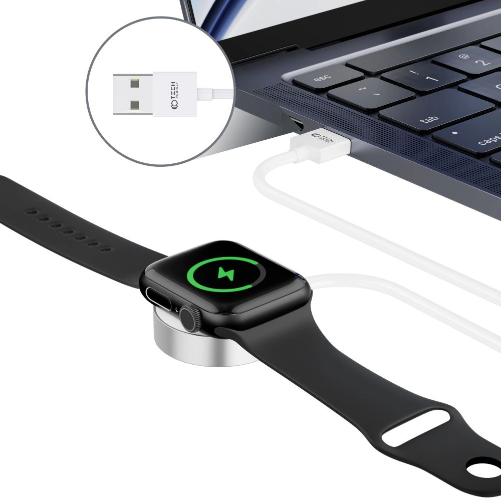 Hurtownia GSM - Nabíječka do Apple Watch Tech-Protect Ultraboost Magnetic Charging 120cm Bílá - THP1877 - {ean13} - Hurt