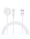 Hurtownia GSM - Töltő Apple Watch Tech-Protect Ultraboost 2in1 Magnetic Charging & Lightning 150cm Fehér - THP1878 - {ean13} - Hurt