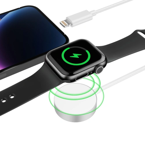 Ładowarka do Apple Watch Tech-Protect Ultraboost 2in1 Magnetic Charging & Lightning 150cm White