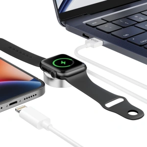 Hurtownia GSM - Töltő Apple Watch Tech-Protect Ultraboost 2in1 Magnetic Charging & Lightning 150cm Fehér - THP1878 - {ean13} - Hurt
