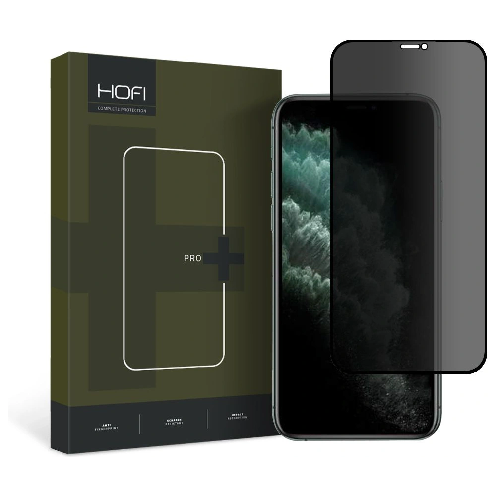 Hurtownia GSM - Privatizáló üveg Hofi Anti Spy Glass Pro+ Apple iPhone 11 Pro/XS/X Privacy - HOFI362 - {ean13} - Hurt