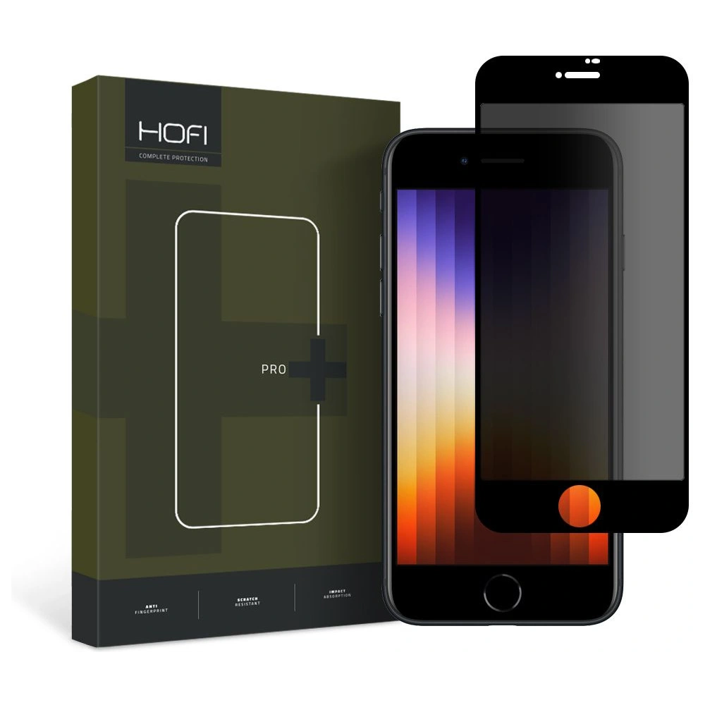 Hurtownia GSM - Sklo privatizující Hofi Anti Spy Glass Pro+ Apple iPhone SE 2022/SE 2020/8/7 Privacy - HOFI363 - {ean13} - Hurt