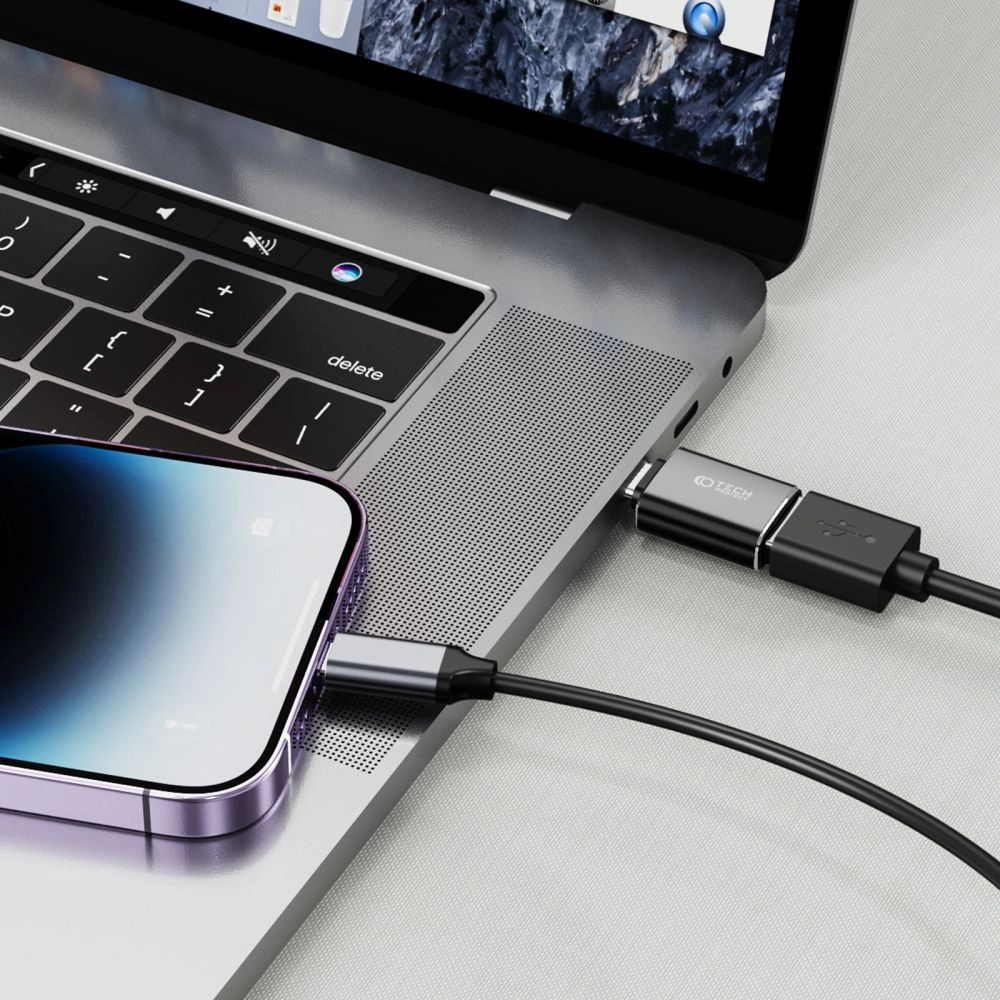 Hurtownia GSM - Adapter Tech-Protect Ultraboost Lightning/USB-A OTG Negru - THP1881 - {ean13} - Hurt