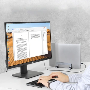 Hurtownia GSM - Suport pentru laptop UGREEN LP258 din aluminiu, vertical, argintiu. - UGR1486 - {ean13} - Hurt