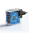 Hurtownia GSM - UGREEN CD296 GaN USB/2x USB-C 65W hálózati töltő EU/UK/US dugó fekete - UGR1489 - {ean13} - Hurt