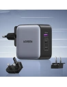 Hurtownia GSM - UGREEN CD296 GaN USB/2x USB-C 65W hálózati töltő EU/UK/US dugó fekete - UGR1489 - {ean13} - Hurt
