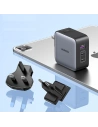 Hurtownia GSM - UGREEN CD296 GaN USB/2x USB-C 65W hálózati töltő EU/UK/US dugó fekete - UGR1489 - {ean13} - Hurt