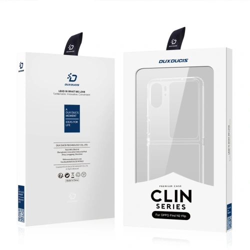Etui Dux Ducis Clin Oppo Find N2 Flip przezroczyste