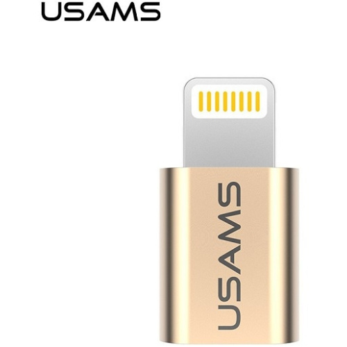 Usams Distributor - 6958444999357 - USA936 - USAMS US-SJ014 microUSB/Lightning Adapter gold - B2B homescreen