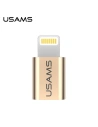 Adaptor USAMS US-SJ014 microUSB/Lightning auriu/aurie