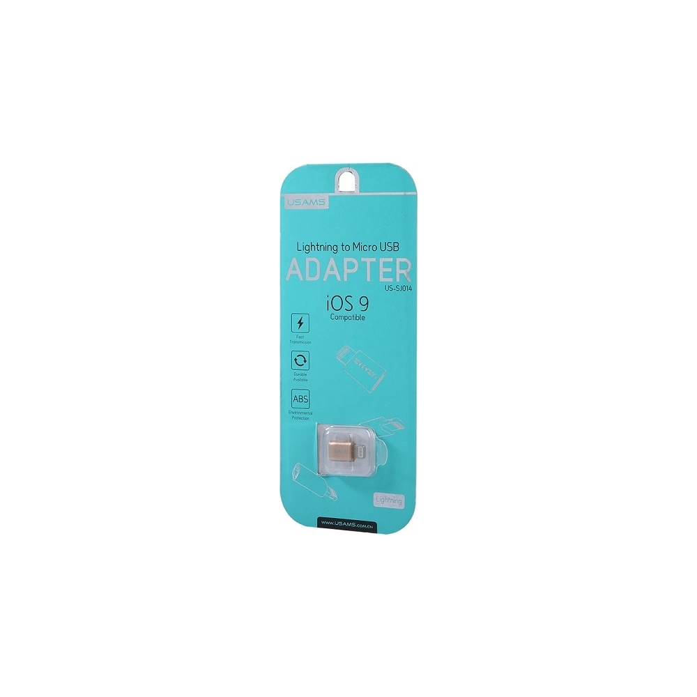 Hurtownia GSM - Adaptor USAMS US-SJ014 microUSB/Lightning auriu/aurie - USA936 - {ean13} - Hurt