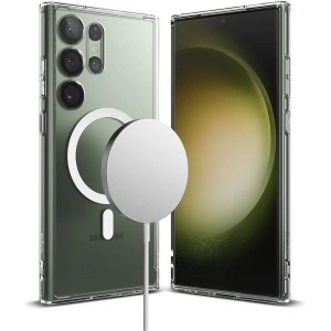 Wholesale Ringke Fusion Magnetic MagSafe Samsung Galaxy S23 Ultra Matte Clear - RGK1801 - {ean13} - Hurt