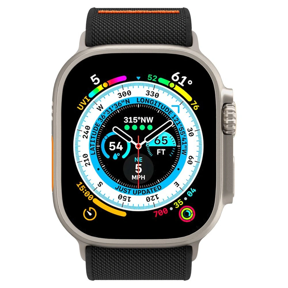 Wholesale Belt Spigen Fit Lite Ultra Apple Watch 4/5/6/7/SE/8/9/Ultra 44/45/49mm Black - SPN2839 - {ean13} - Hurt