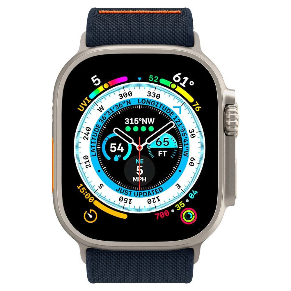 Wholesale Belt Spigen Fit Lite Ultra Apple Watch 4/5/6/7/SE/8/9/Ultra 44/45/49mm Navy - SPN2840 - {ean13} - Hurt