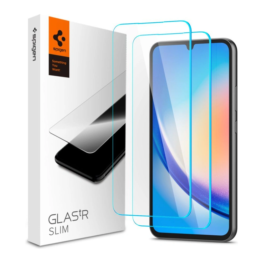 Hurtownia GSM - Edzett üveg Spigen GLAS.tR Slim Samsung Galaxy A34 5G Clear [2 PACK] - SPN2841 - {ean13} - Hurt