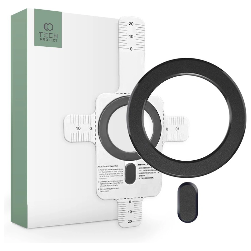 Hurtownia GSM - Pierścień magnetyczny MagSafe Tech-Protect Magmat Universal Magnetic Ring Black - THP1882 - {ean13} - Hurt