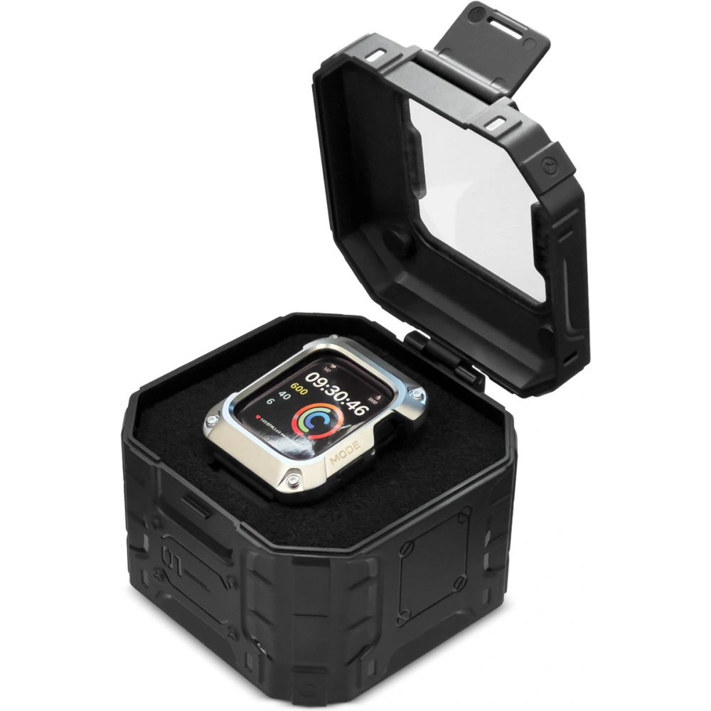 Hurtownia GSM - + etui Kingxbar CYF148 2w1 Apple Watch 4/5/6/7/8/9/SE 44/45mm silberne - KGX637 - {ean13} - Hurt