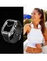 Hurtownia GSM - + etui Kingxbar CYF148 2w1 Apple Watch 4/5/6/7/8/9/SE 44/45mm silberne - KGX637 - {ean13} - Hurt