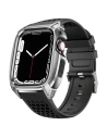 + etui Kingxbar CYF148 2w1 Apple Watch 4/5/6/7/8/9/SE 44/45mm silberne
