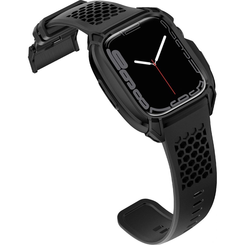 Wholesale Belt + case Kingxbar CYF148 2w1 Apple Watch 4/5/6/7/8/9/SE 44/45mm black - KGX639 - {ean13} - Hurt