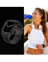 Hurtownia GSM - Pánt + tok Kingxbar CYF148 2w1 Apple Watch 4/5/6/7/8/9/SE 44/45mm fekete - KGX639 - {ean13} - Hurt