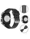 Hurtownia GSM - Pasek + etui Kingxbar CYF136 2w1 Apple Watch 4/5/6/7/8/9/SE 44/45mm ezüst - KGX642 - {ean13} - Hurt