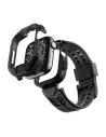 Hurtownia GSM - Pásek + etui Kingxbar CYF136 2w1 Apple Watch 4/5/6/7/8/9/SE 44/45mm černé - KGX644 - {ean13} - Hurt
