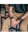 Hurtownia GSM - Pásek + etui Kingxbar CYF136 2w1 Apple Watch 4/5/6/7/8/9/SE 44/45mm černé - KGX644 - {ean13} - Hurt