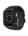 + etui Kingxbar CYF140 2w1 Apple Watch 4/5/6/7/8/9/SE 44/45mm schwarze
