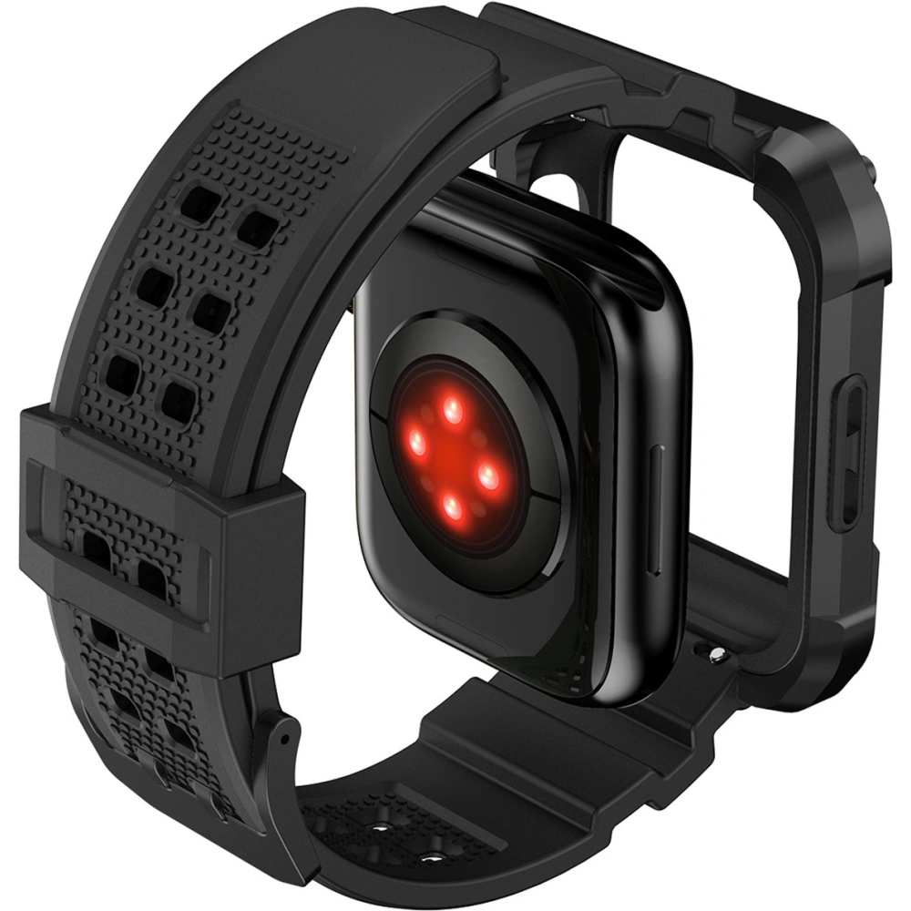 Wholesale Strap + case Kingxbar CYF134 2w1 Apple Watch 4/5/6/7/8/9/SE 44/45mm black - KGX652 - {ean13} - Hurt
