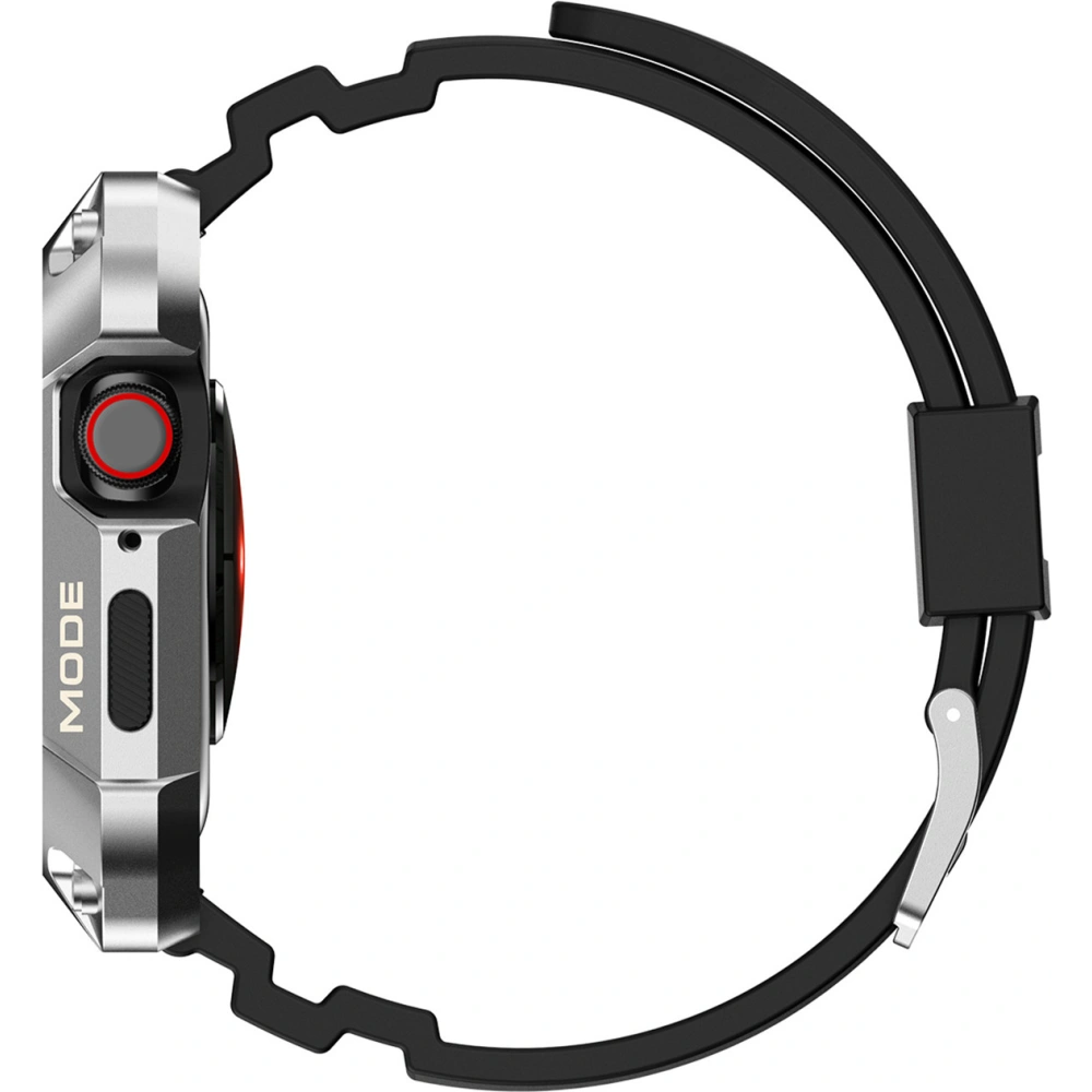 Hurtownia GSM - Pásek + etui Kingxbar CYF134 2w1 Apple Watch 4/5/6/7/8/9/SE 44/45mm stříbrné - KGX654 - {ean13} - Hurt