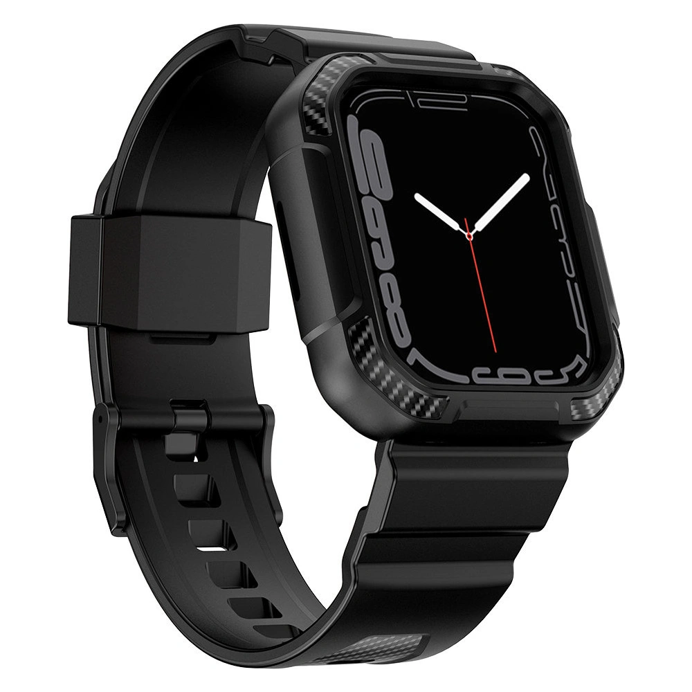 Hurtownia GSM - Pásky + etui Kingxbar CYF537 2w1 Apple Watch 4/5/6/7/SE/8/9 44/45mm černé - KGX655 - {ean13} - Hurt