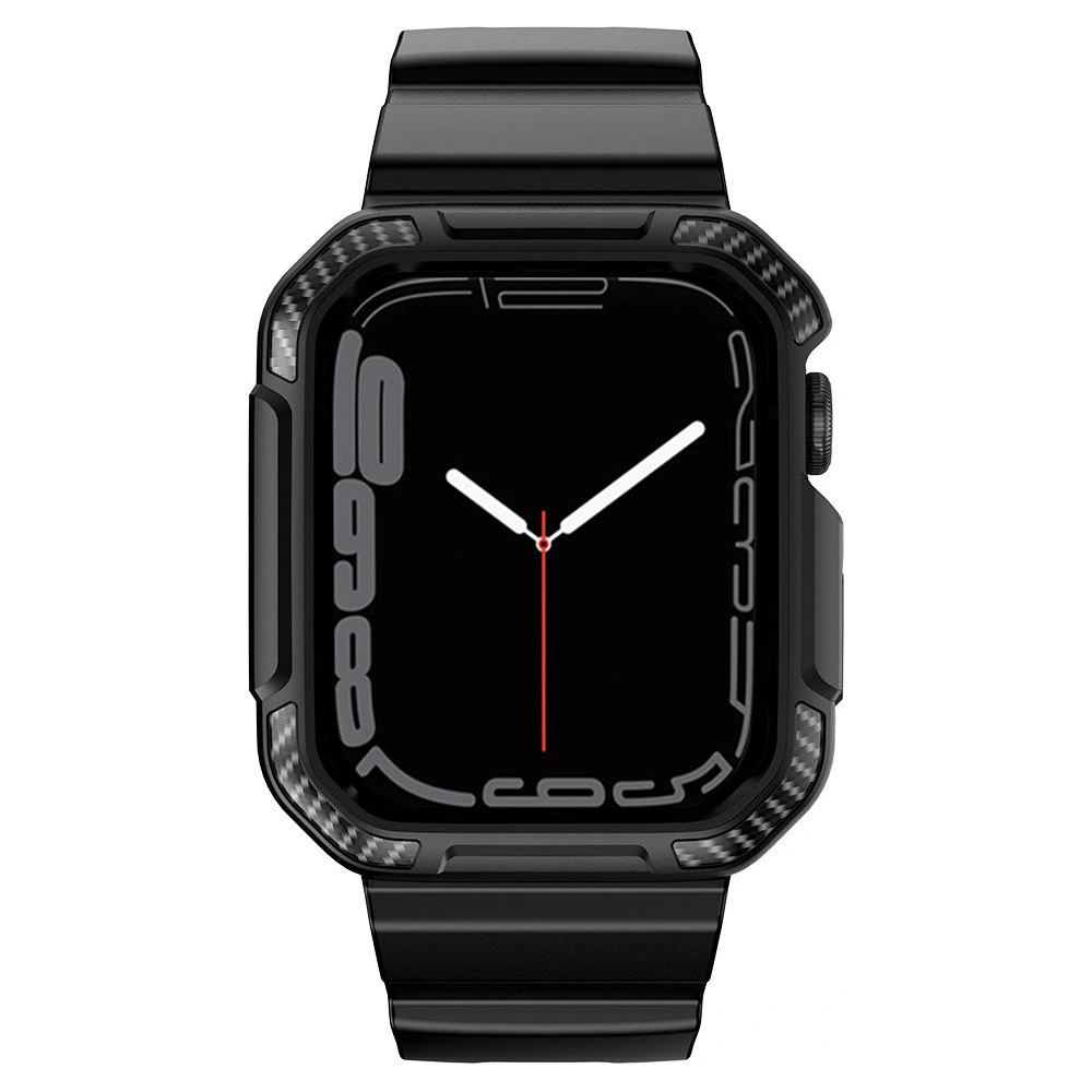 Hurtownia GSM - Pásky + etui Kingxbar CYF537 2w1 Apple Watch 4/5/6/7/SE/8/9 44/45mm černé - KGX655 - {ean13} - Hurt