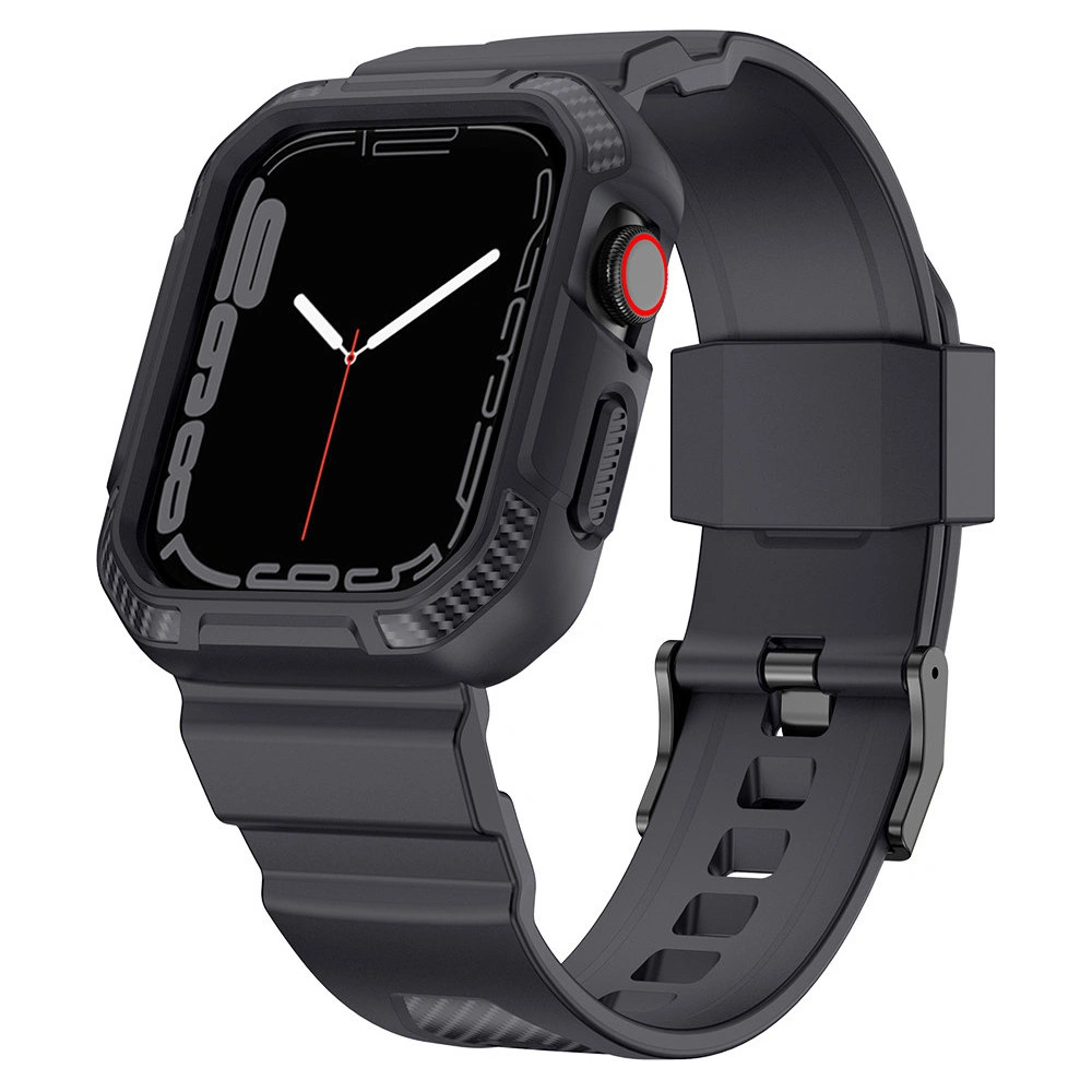 Hurtownia GSM - Pásek + etui Kingxbar CYF537 2w1 Apple Watch 4/5/6/7/SE/8/9 44/45mm šedé - KGX656 - {ean13} - Hurt