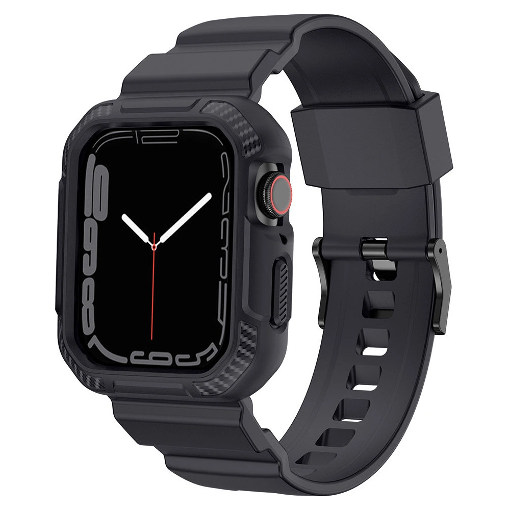 Hurtownia GSM - Pásek + etui Kingxbar CYF537 2w1 Apple Watch 4/5/6/7/SE/8/9 44/45mm šedé - KGX656 - {ean13} - Hurt
