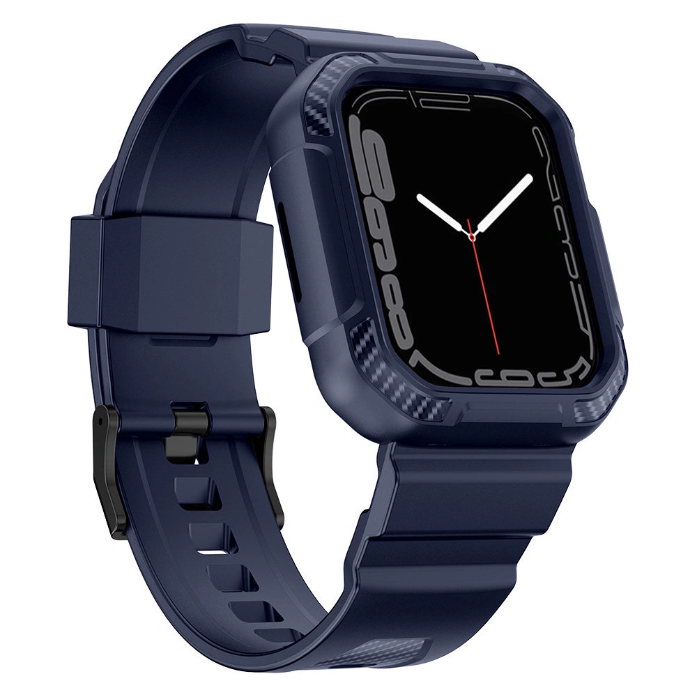 Hurtownia GSM - Pásek + etui Kingxbar CYF537 2w1 Apple Watch 4/5/6/7/SE/8/9 44/45mm modré - KGX657 - {ean13} - Hurt