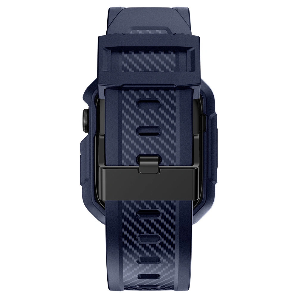 Hurtownia GSM - Pásek + etui Kingxbar CYF537 2w1 Apple Watch 4/5/6/7/SE/8/9 44/45mm modré - KGX657 - {ean13} - Hurt