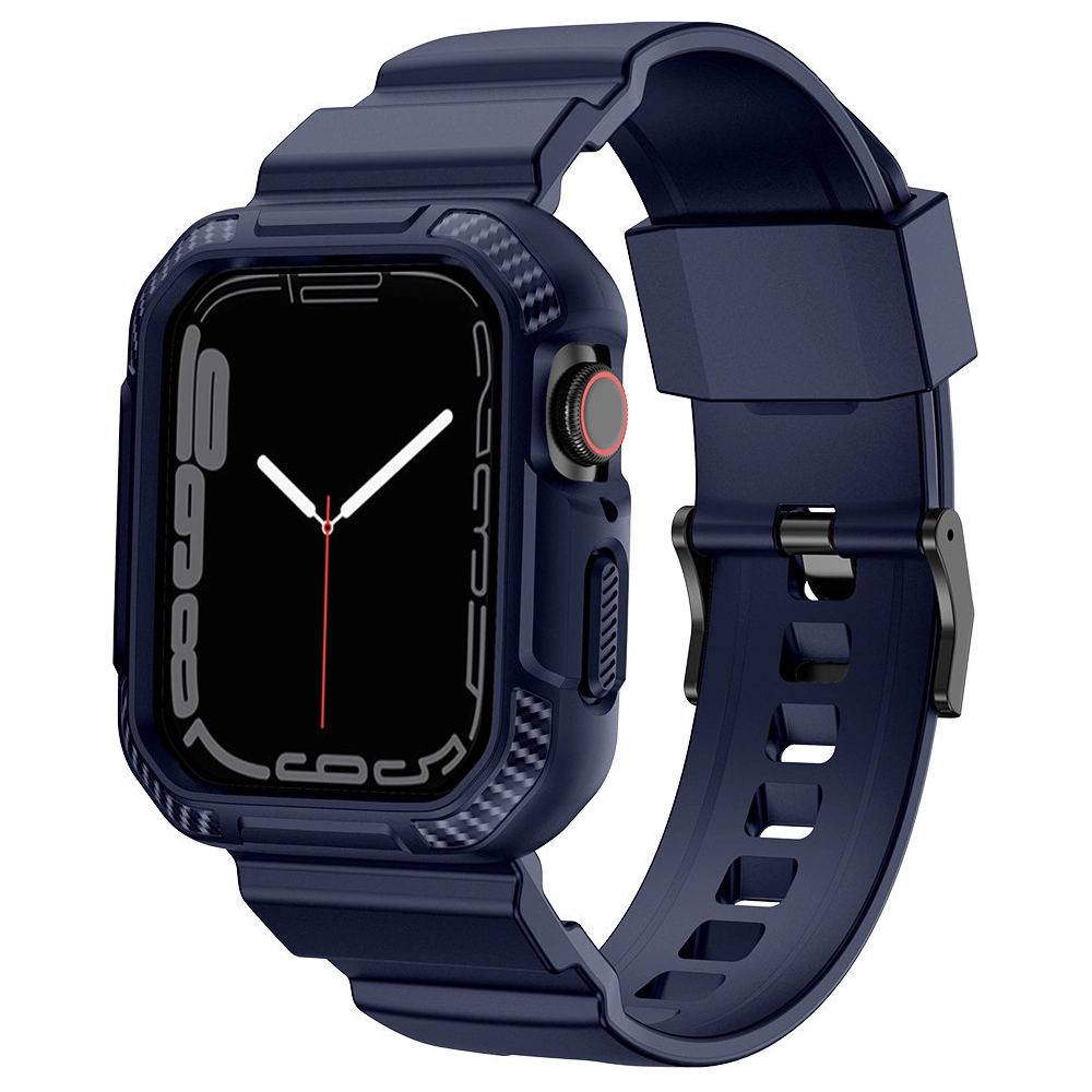 Hurtownia GSM - Pásek + etui Kingxbar CYF537 2w1 Apple Watch 4/5/6/7/SE/8/9 44/45mm modré - KGX657 - {ean13} - Hurt